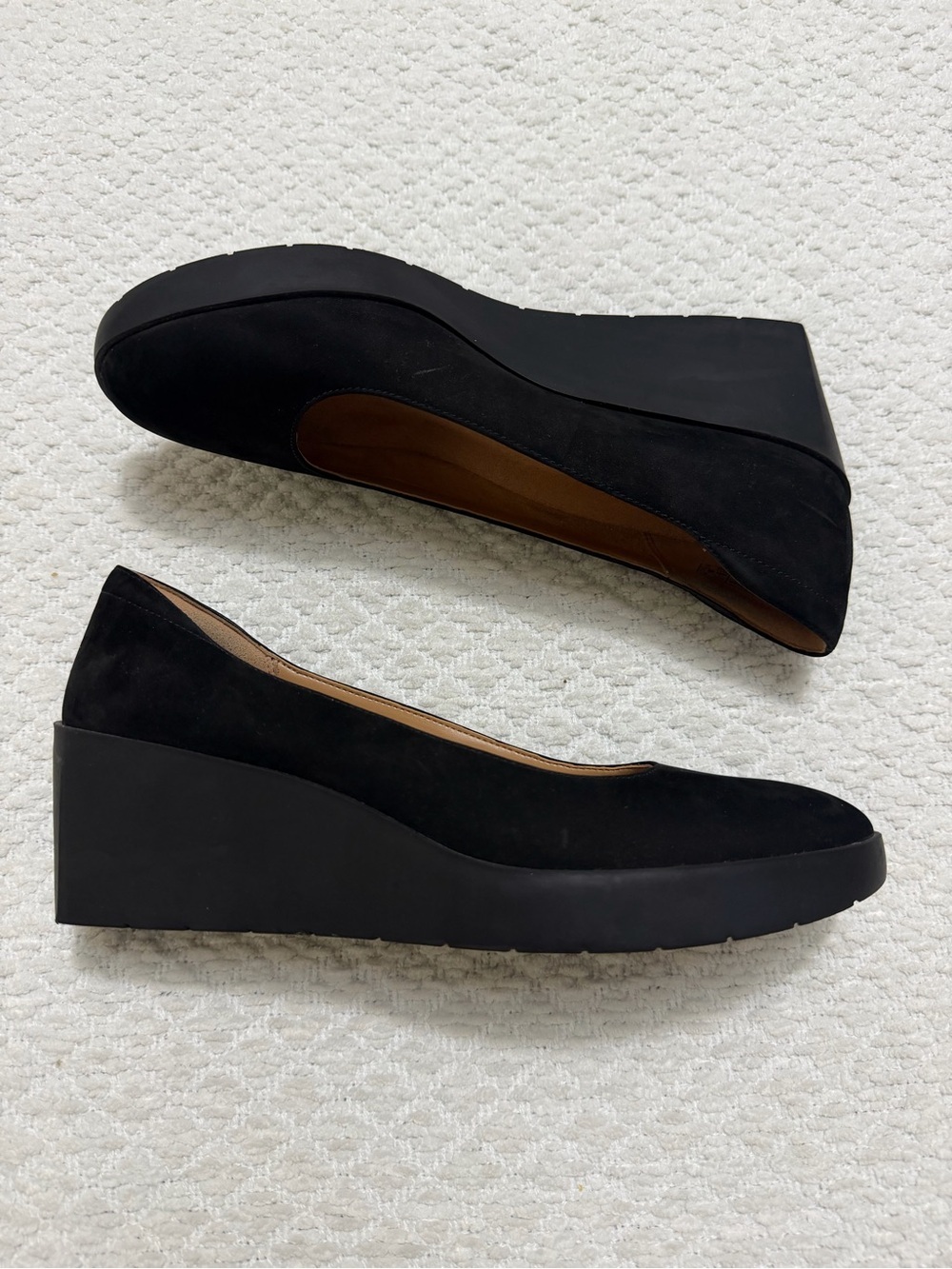 Vionic Sereno Wedge Black Leather Pump Women’s Size 11 - Picture 9 of 11